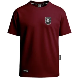 T-shirt Oversize Dispeed Shield - Bordowy