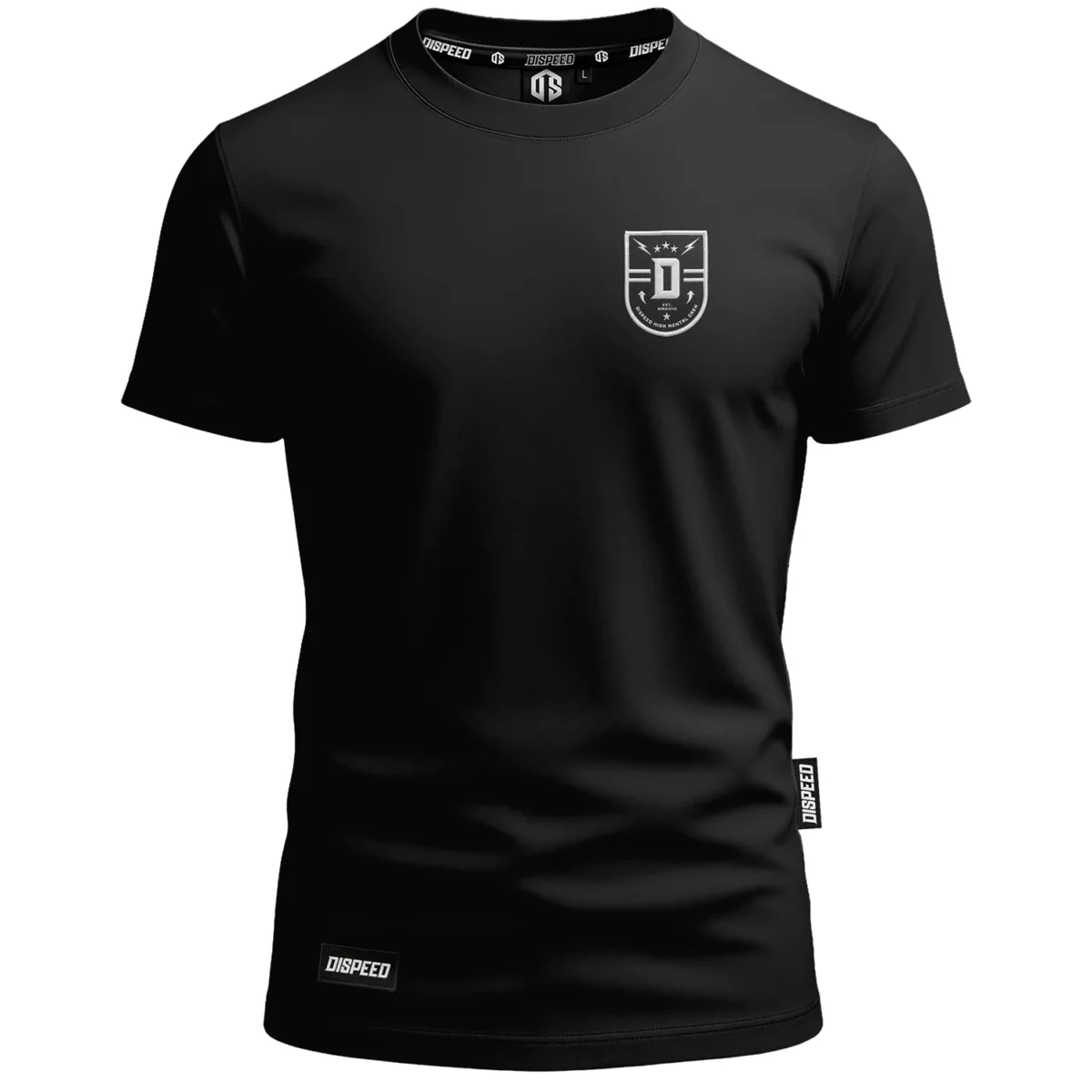 T-shirty bawełniany Dispeed Shield - Czarny