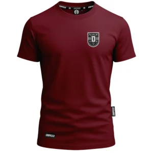 T-shirty bawełniany Dispeed Shield - Bordowy