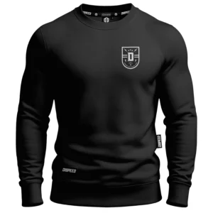 Bawełniana bluza bez kaptura Dispeed Shield - Czarna