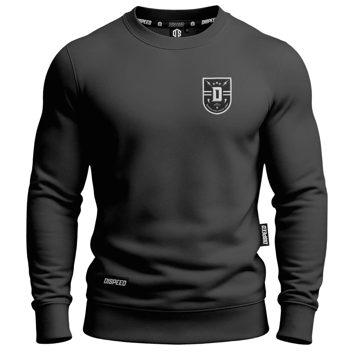 Bawełniana bluza bez kaptura Dispeed Shield - Grafitowa