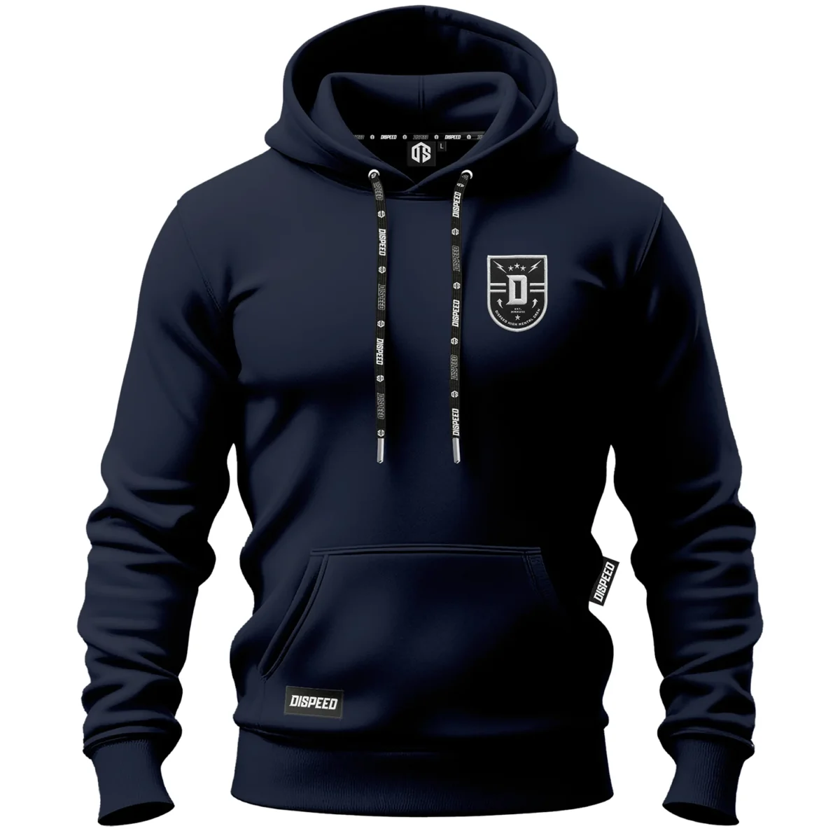 Bawełniana bluza z kapturem Dispeed Shield - Granatowa