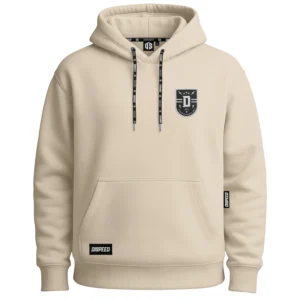 Bluza z kapturem Oversize Dispeed Shield - Beżowa