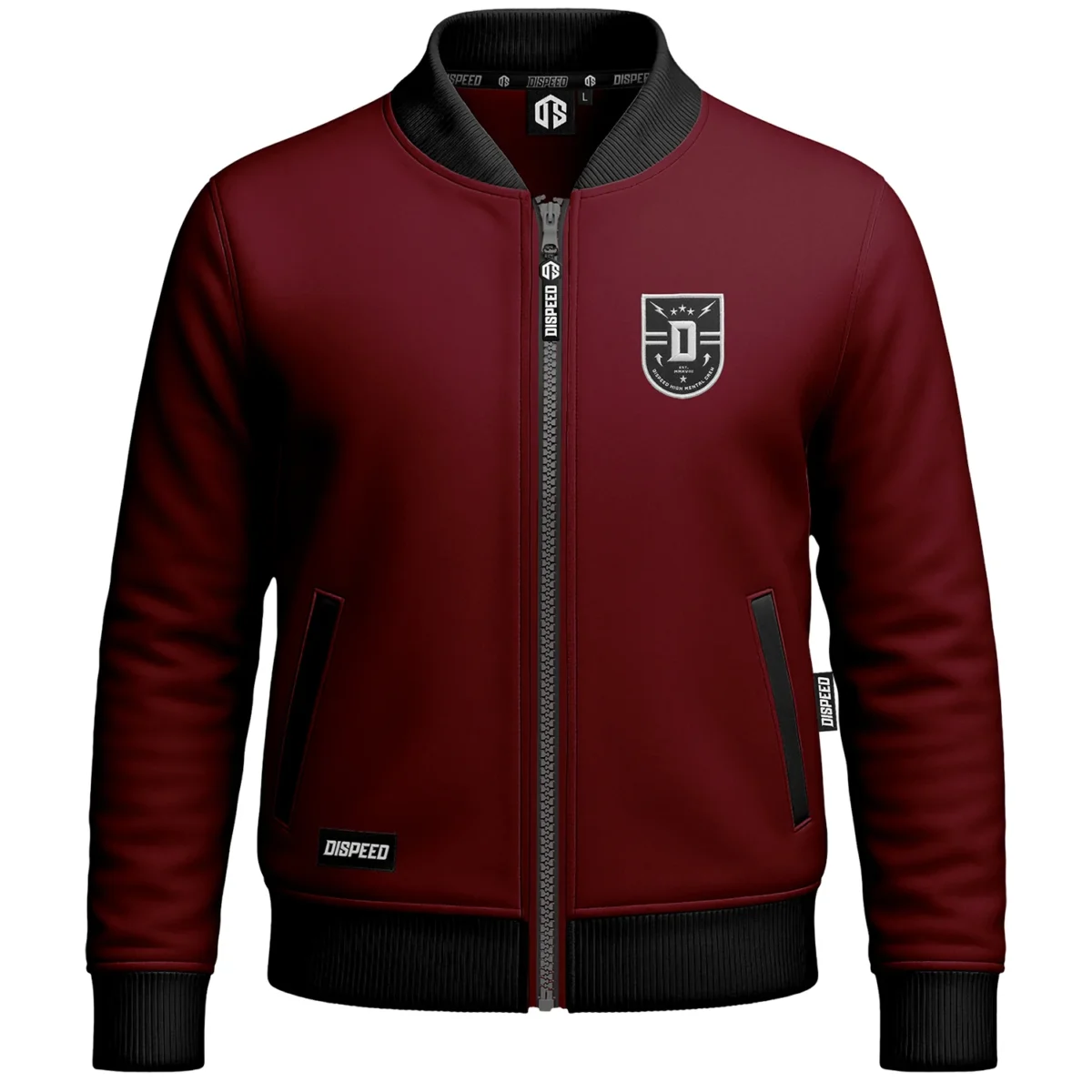 Bluza Baseball Dispeed Shield - Bordowa