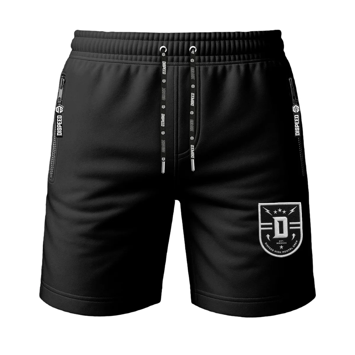 Krótkie spodenki bawełniane Dispeed Shield - Czarne