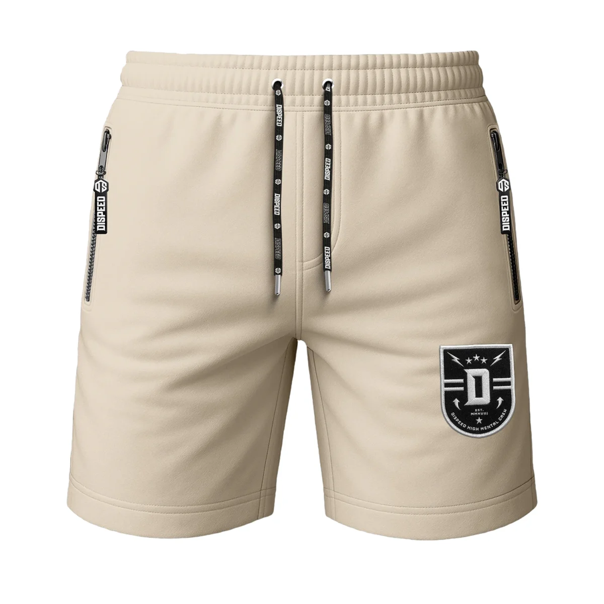 Krótkie spodenki bawełniane Dispeed - Beżowe