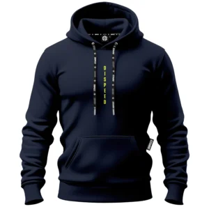 Bawełniana bluza z kapturem Authentic - Granatowa