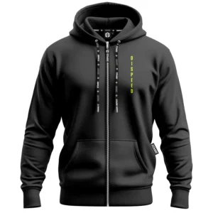 Lekka bluza z kapturem na zamek Authentic - Grafitowa