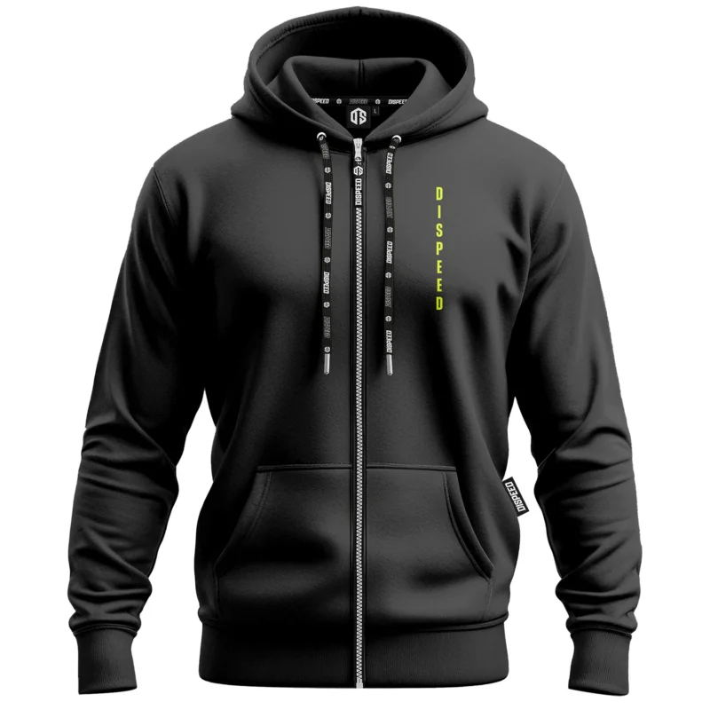 Lekka bluza z kapturem na zamek Authentic - Grafitowa