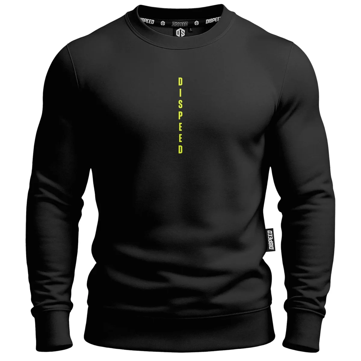 Bawełniana bluza bez kaptura Authentic - Czarna