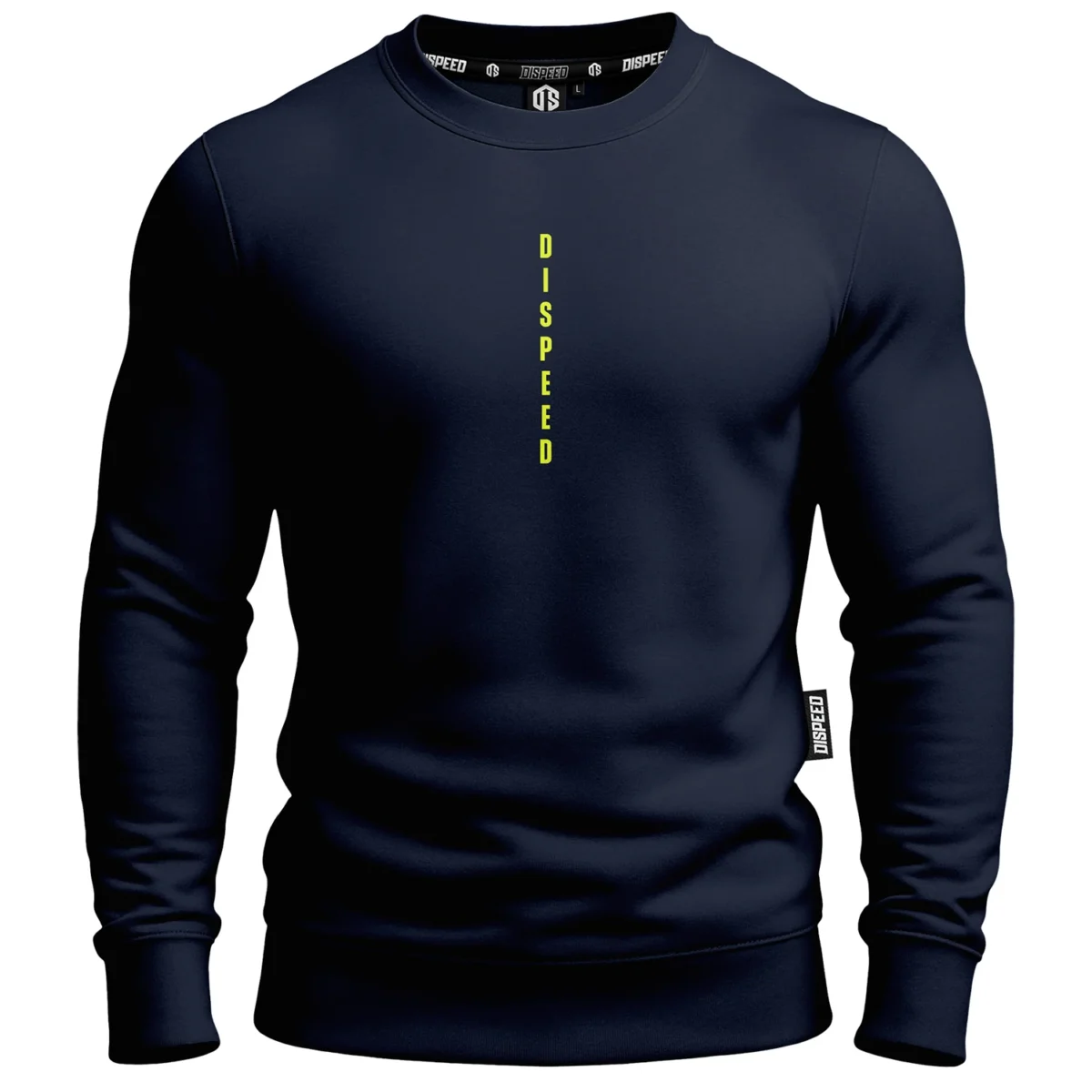 Bawełniana bluza bez kaptura Authentic - Granatowa