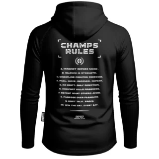 UltraLight Hoodie Champ Rules - Czarna