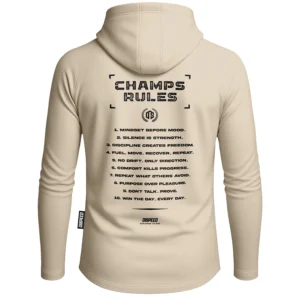 UltraLight Hoodie Champ Rules - Beżowa