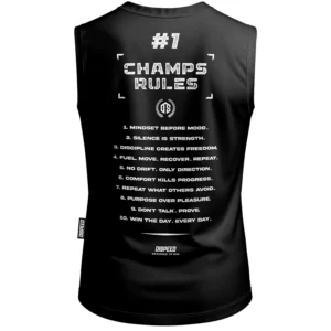 Tank Top Champ Rules - Czarny