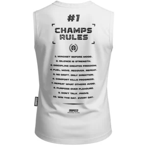 Tank Top Champ Rules - Biały