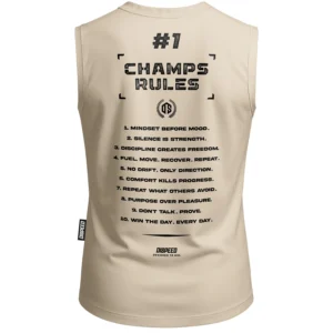 Tank Top Champ Rules - Beżowy