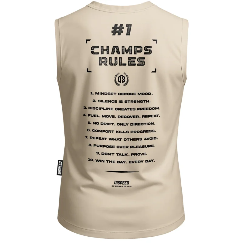 Tank Top Champ Rules - Beżowy