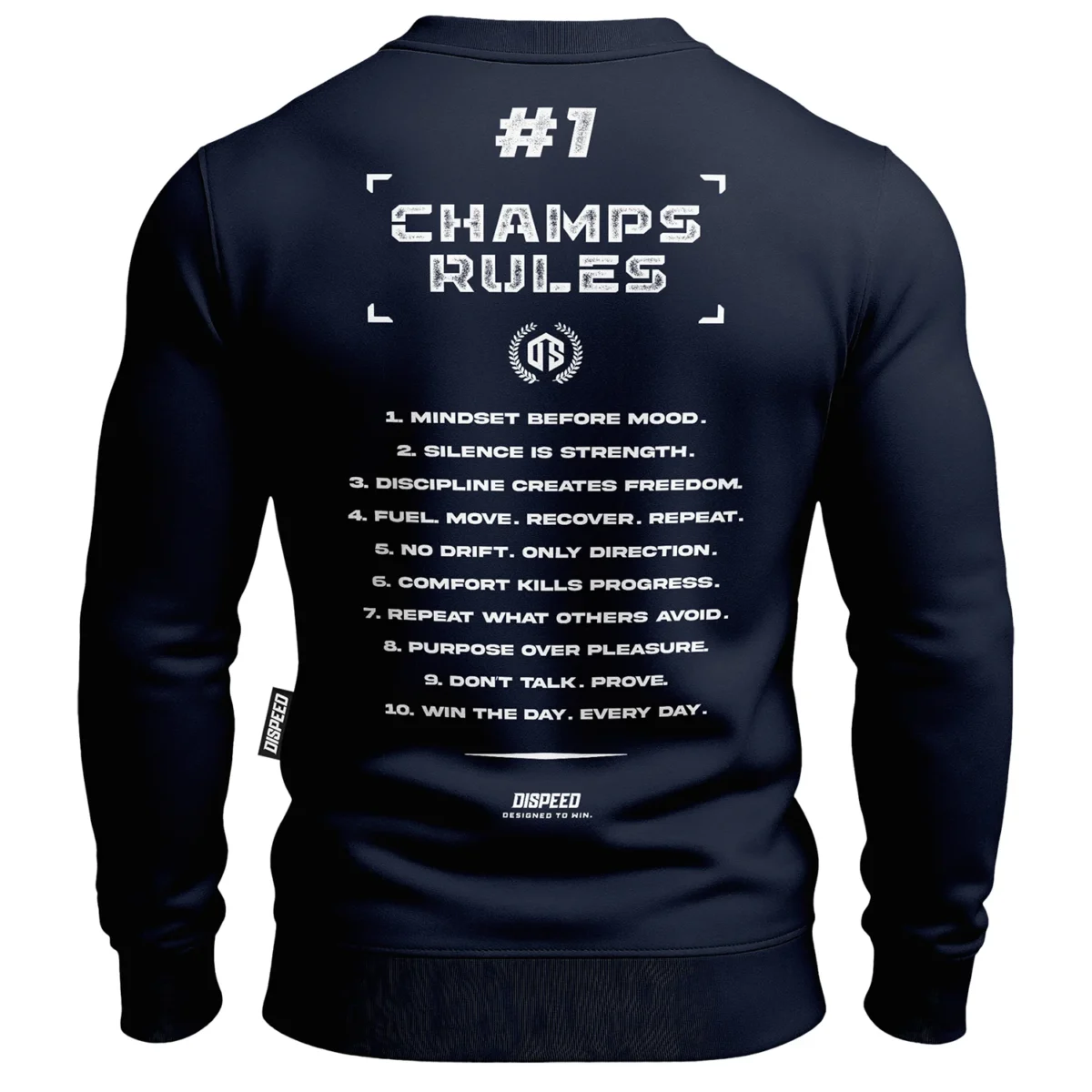 Bawełniana bluza bez kaptura Champ Rules - Granatowa