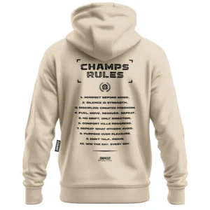 Lekka bluza z kapturem Champ Rules - Beżowa