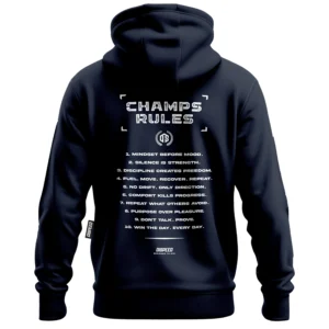 Lekka bluza z kapturem na zamek Champ Rules - Granatowa