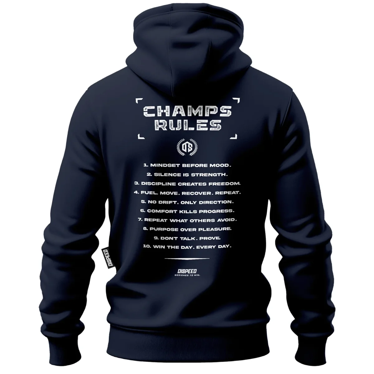 Bawełniana bluza z kapturem Champ Rules - Granatowa