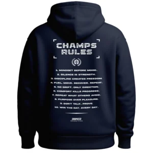 Bluza z kapturem Oversize Champ Rules - Granatowa