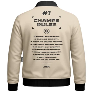 Bluza Baseball Champ Rules - Beżowa