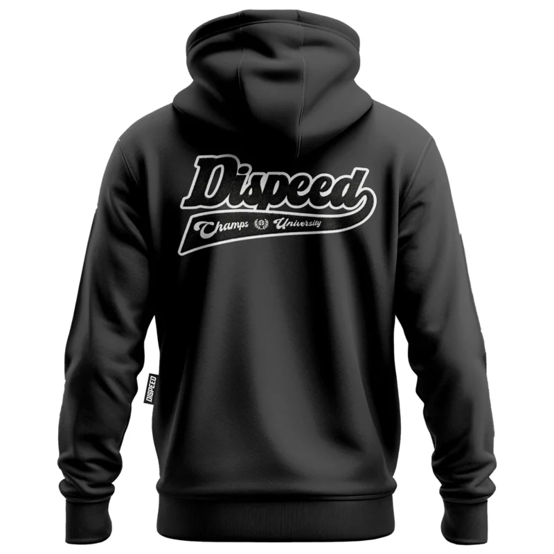 Lekka bluza z kapturem Champs University Chenille - Grafitowa