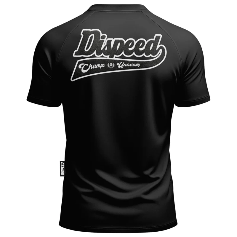 T-shirt SLIM Champs University Chenille - Czarny