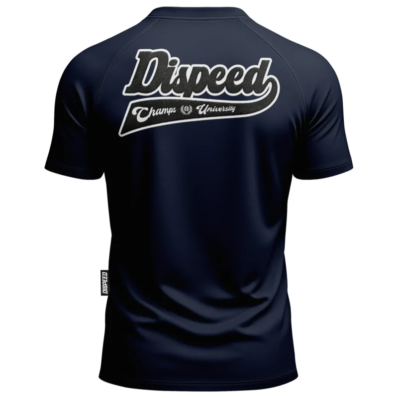 T-shirt SLIM Champs University Chenille - Granatowy