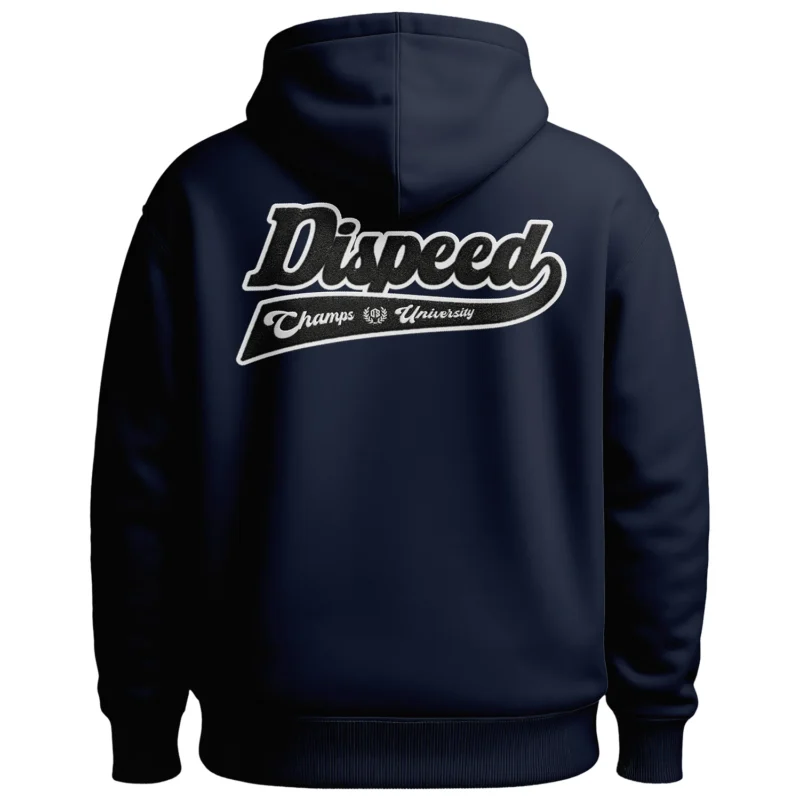 Bluza z kapturem Oversize Champs University Chenille - Granatowa