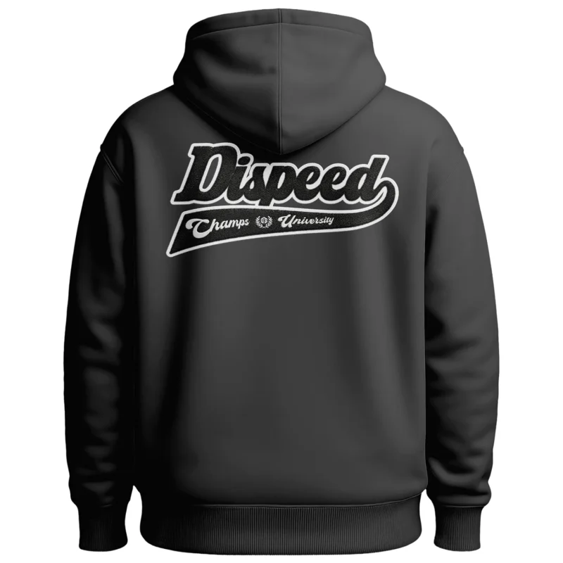 Bluza z kapturem Oversize Champs University Chenille - Grafitowa