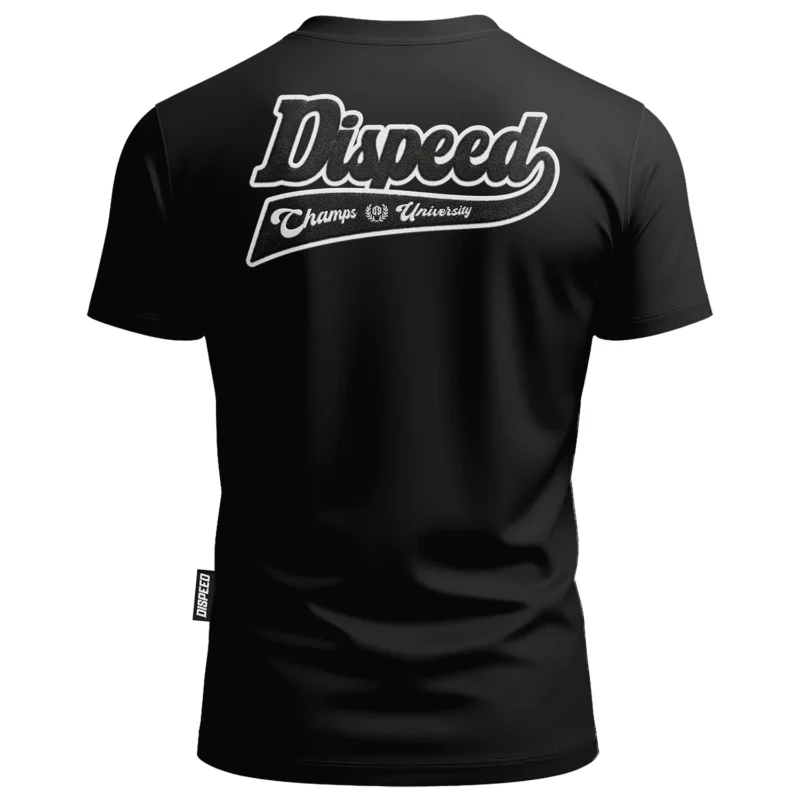 T-shirt bawełniany Dispeed Champs University Chenille - Czarny