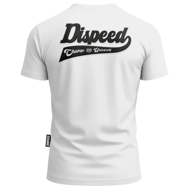 T-shirt bawełniany Dispeed Champs University Chenille - Biały