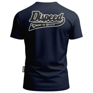 T-shirt bawełniany Dispeed Champs University Chenille - Granatowy