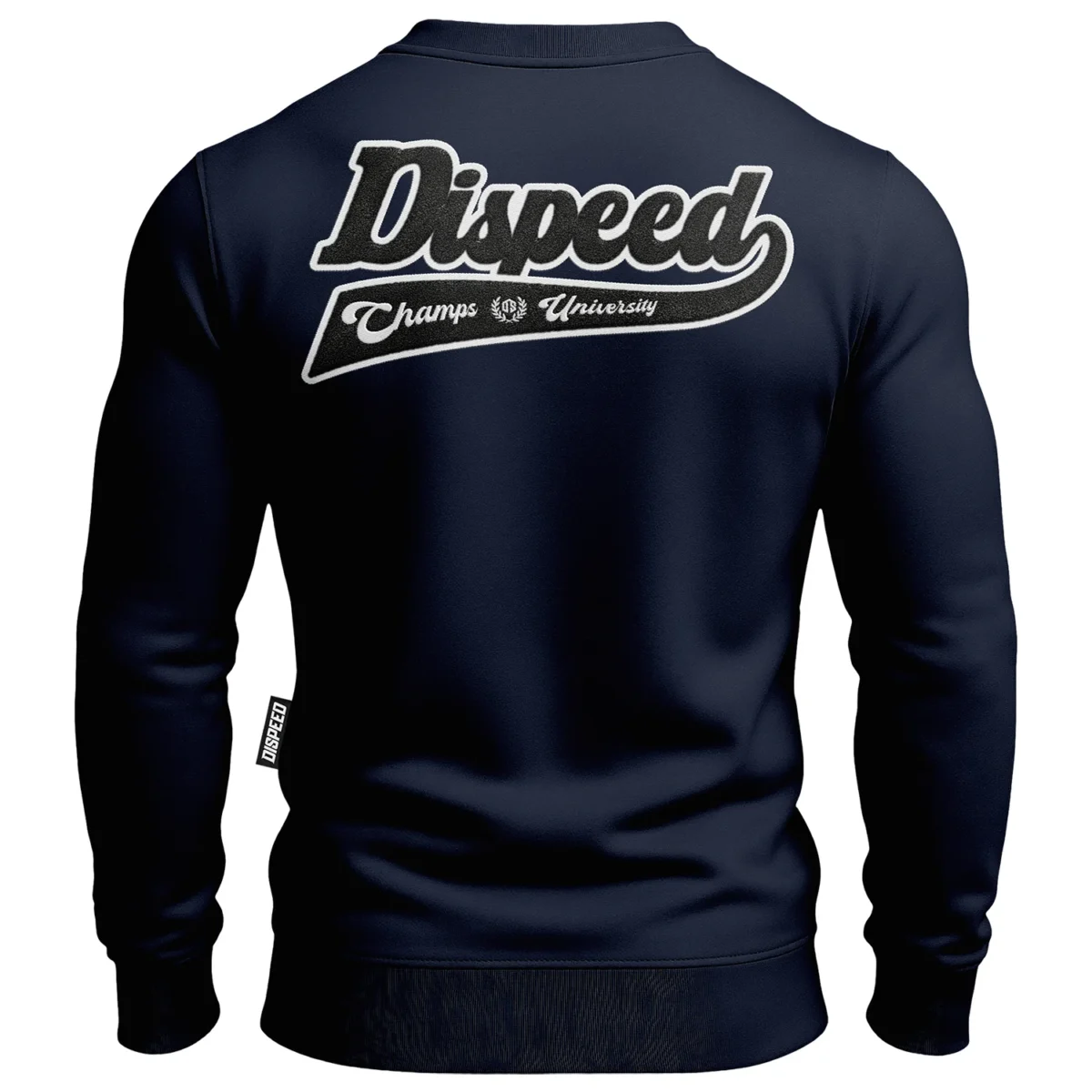 Bawełniana bluza bez kaptura Champs University Chenille - Granatowa