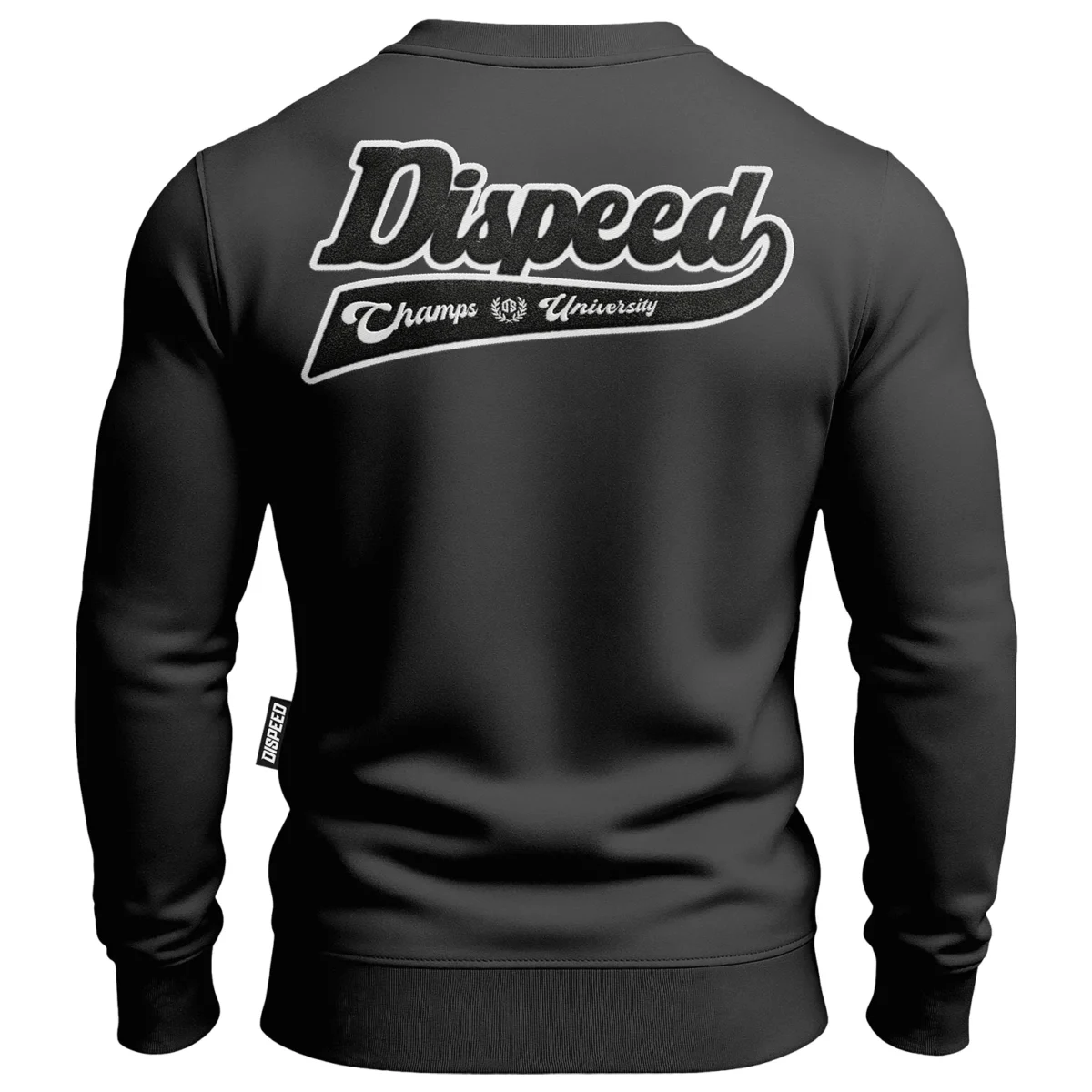 Bawełniana bluza bez kaptura Champs University Chenille - Grafitowa