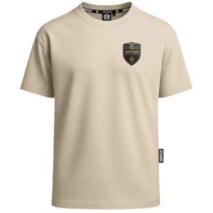 T-shirt Oversize Mflex Shield - Beżowy