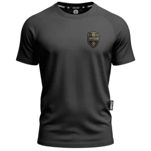 T-shirt SLIM Mflex Shield - Grafitowy