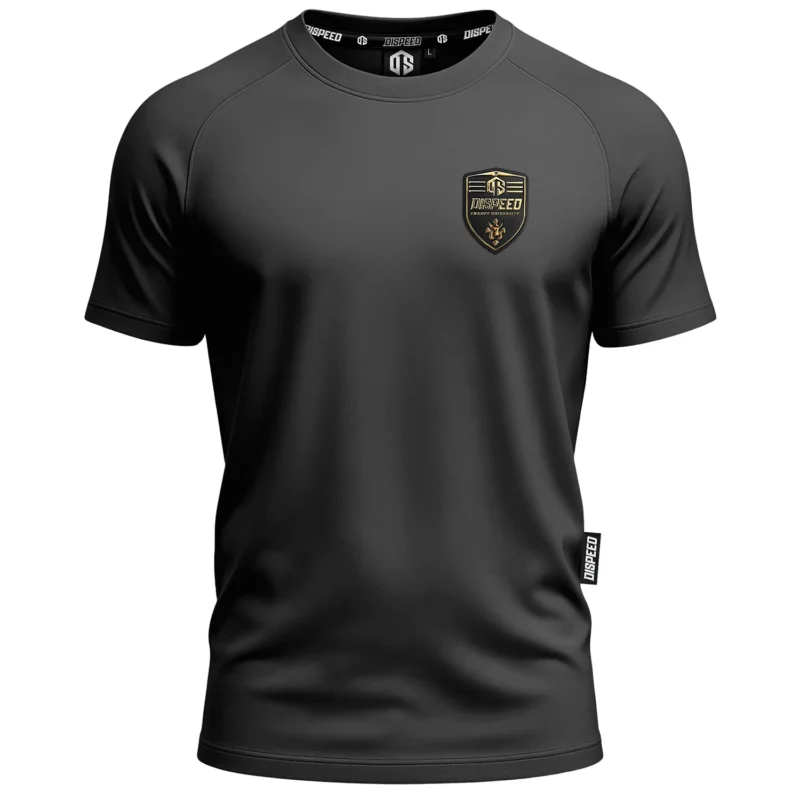 T-shirt SLIM Mflex Shield - Grafitowy