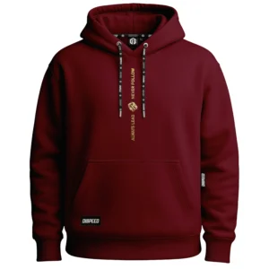 Bluza z kapturem Oversize Always Lead - Bordowa