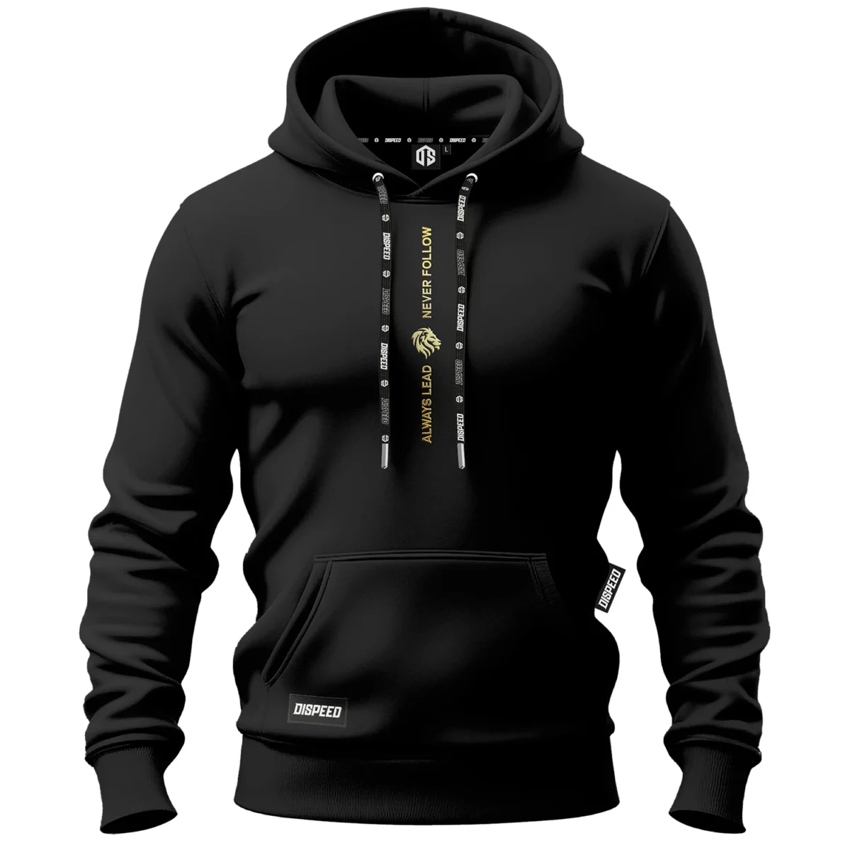 Bawełniana bluza z kapturem Always Lead - Czarna