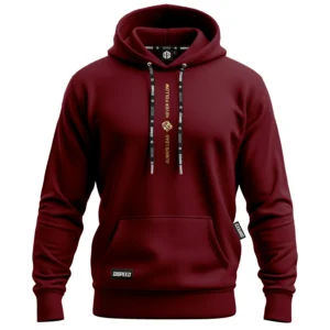 Lekka bluza z kapturem Always Lead - Bordowa