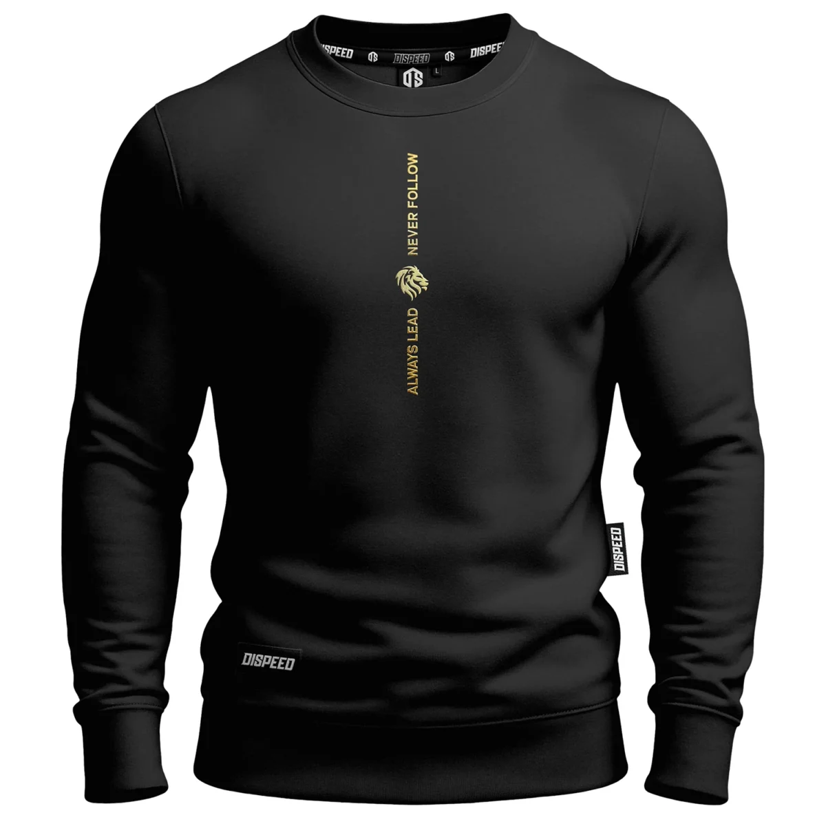 Bawełniana bluza bez kaptura Always Lead - Czarna