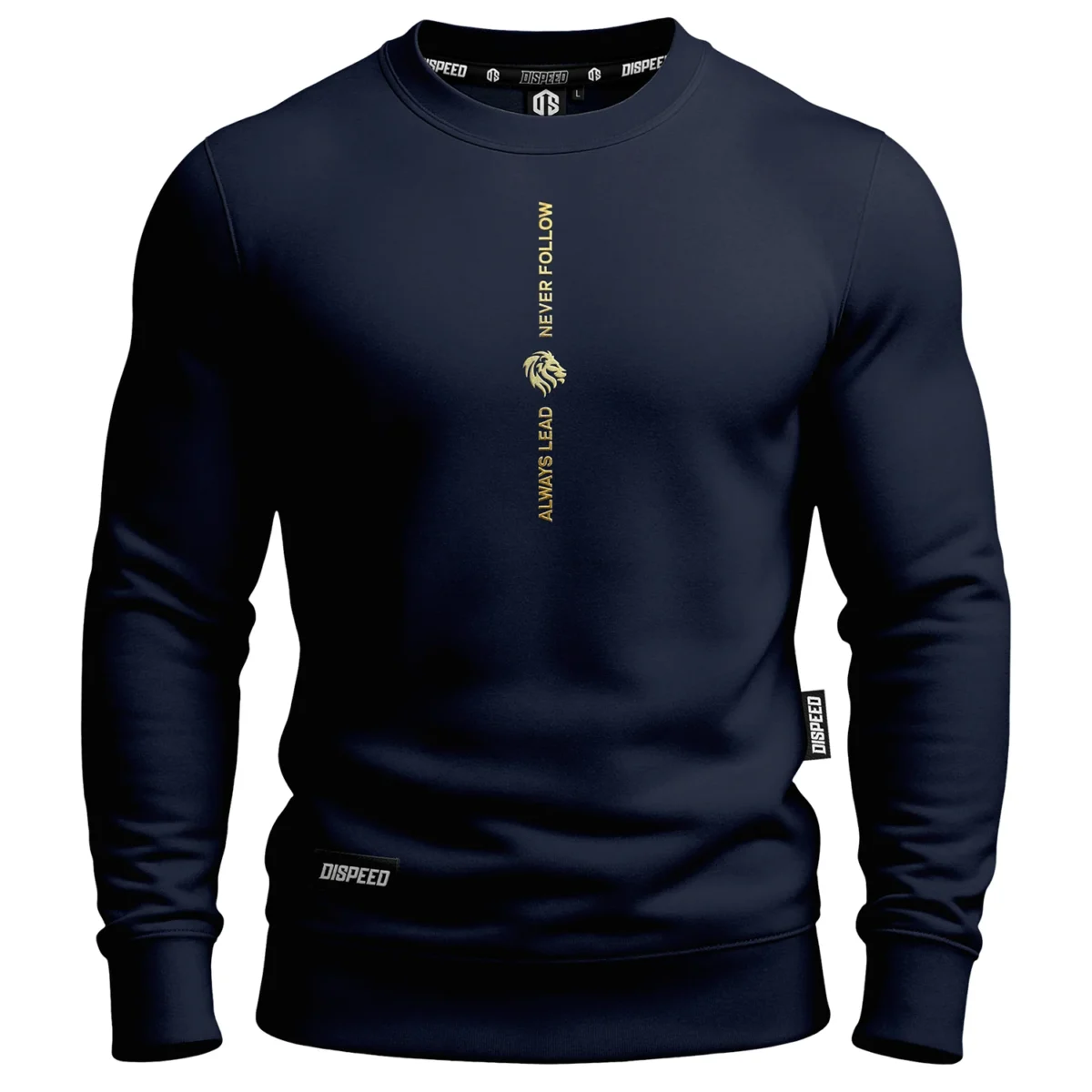 Bawełniana bluza bez kaptura Always Lead - Granatowy