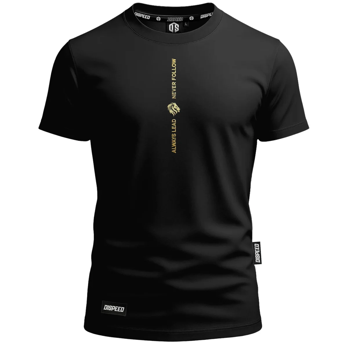 T-shirt bawełniany Dispeed Always Lead - Czarny