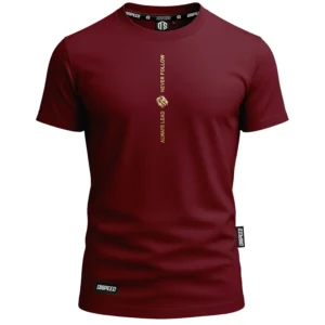 T-shirt bawełniany Dispeed Always Lead - Bordowy