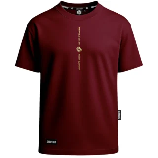 T-shirt Oversize Always Lead - Bordowy