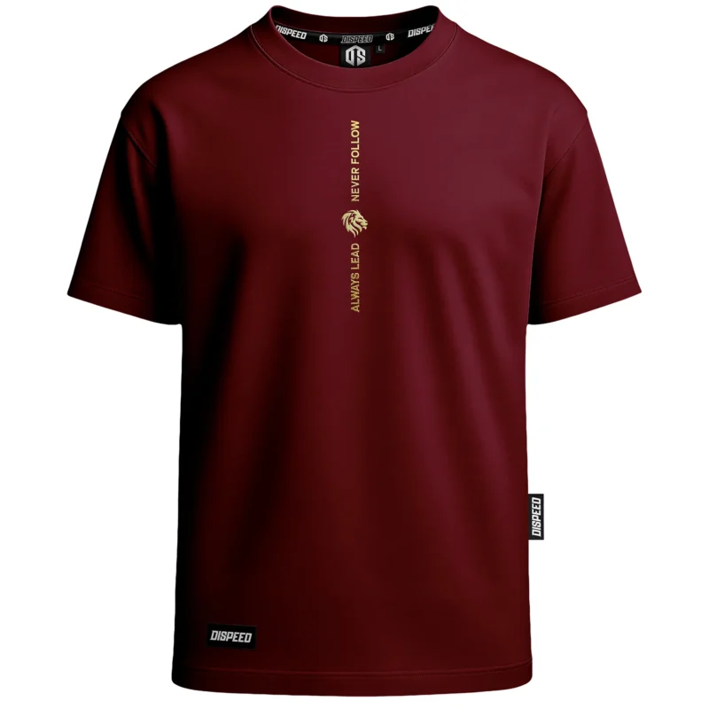 T-shirt Oversize Always Lead - Bordowy