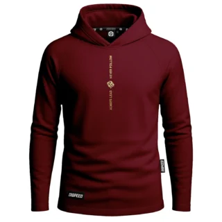 UltraLight Hoodie Always Lead - Bordowa
